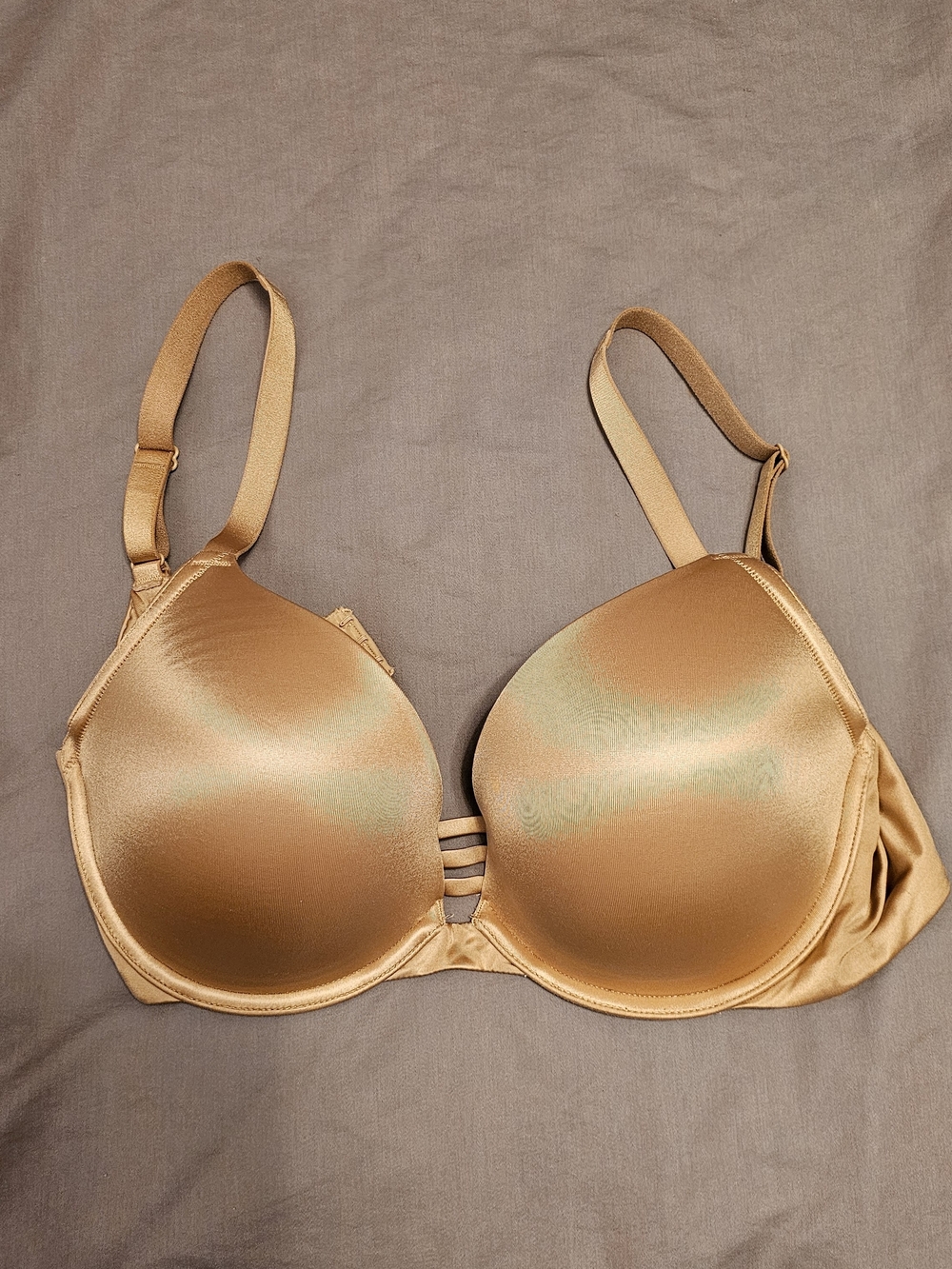 Soma Stunning Push-Up Bra Nude Beige 34DDD Underwire Smooth T-Shirt Bra Like New